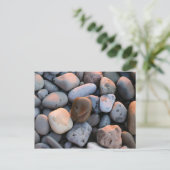 Face Stone Postkarte (Stehend Vorderseite)
