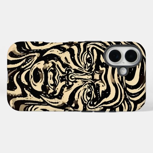 Face Swirl Portrait Phone case (Rückseite (Horizontal))