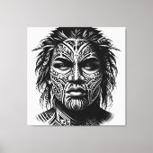 Face Tattoo Leinwanddruck (Vorderseite)