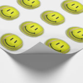 Face Tennis Ball Geschenkpapier (Ecke)