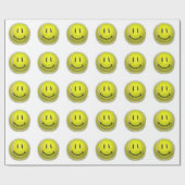 Face Tennis Ball Geschenkpapier (Flach)