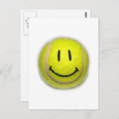 Face Tennis Ball Postkarte (Vorne/Hinten)