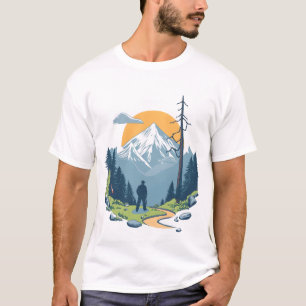 Face the Mountains – Nature Adventure Grafik T-Shi T-Shirt
