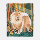 FACE THE SUN Chow Vlies Decke (Vorderseite)