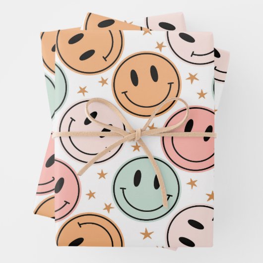 Face Wrapping Paper Geschenkpapier Set (Beispiel)