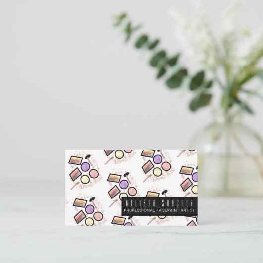 Faceainter Facepainting Children's Makeup Artist Visitenkarte (Stehend Vorderseite)