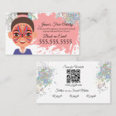 Faceboainter Clown-Schmetterling Visitenkarte (Vorne/Hinten)