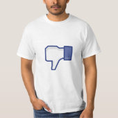 Facebook Abneigungsknopf - lustig T-Shirt (Vorderseite)