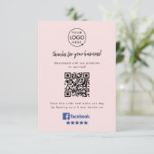 Facebook-Bewertungen | Anfrage zur Unternehmensbew Begleitkarte (Stehend Vorderseite)