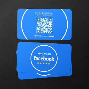 Facebook Bewertungen Bewerten Sie mein Geschäft 5- Visitenkarte