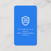 Facebook-Bewertungen | Business Review UQR Code Visitenkarte (Rückseite)