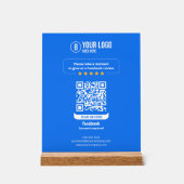 Facebook-Bewertungen QR-Code Bewertung meines Unte Acrylschild (Vorderseite)