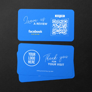 Facebook Bewertungen QR-Code Geschäftsbeschreibung Visitenkarte