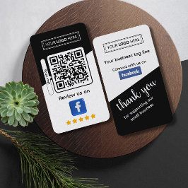 Facebook Business Review mit QR-Code Visitenkarte