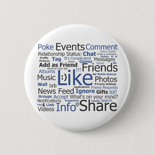 Facebook Button (Vorderseite)