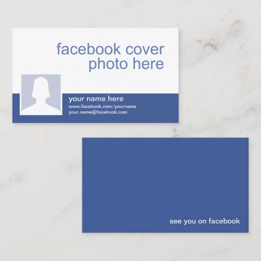 Facebook CC0213 Visitenkarte (Vorne/Hinten)