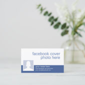 Facebook CC0213 Visitenkarte (Stehend Vorderseite)