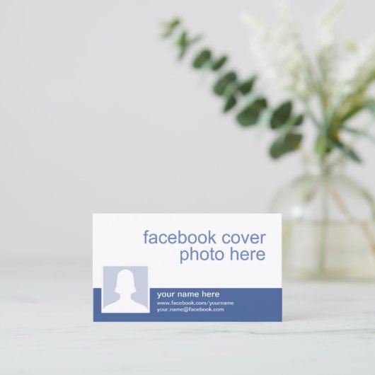 Facebook CC0213 Visitenkarte (Stehend Vorderseite)