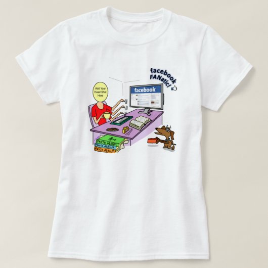 Facebook Fanatic T - Shirt (Design vorne)