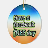 Facebook Free Day Keramik Ornament (Links)