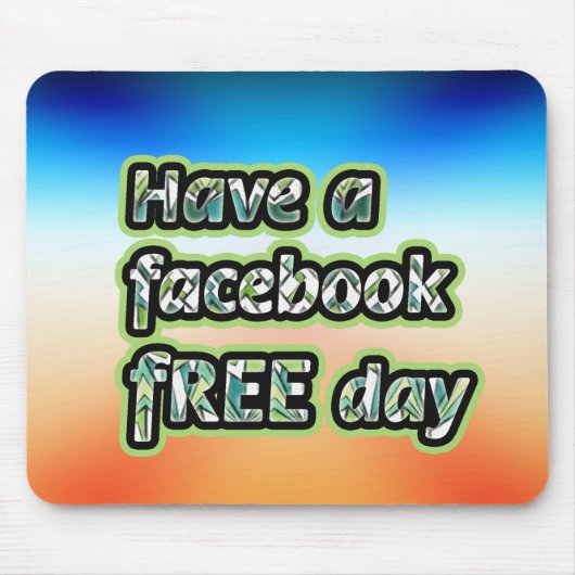 Facebook Free Day Mouse Pad Mousepad (Vorne)