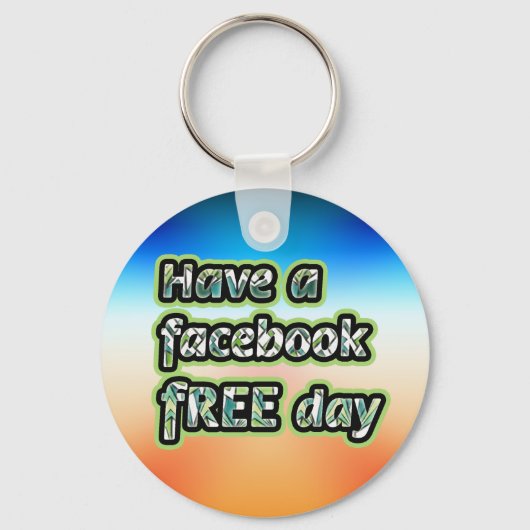 Facebook Free Day Schlüsselanhänger (Vorderseite)