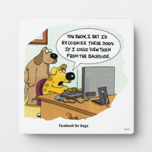 Facebook für Hunde Fotoplatte