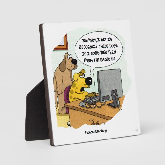 Facebook für Hunde Fotoplatte (Vorderseite)