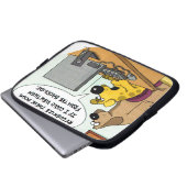 Facebook für Hunde Laptopschutzhülle (Vorne Knopf)