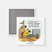 Facebook für Hunde Magnet (Vorderseite/Rückseite)