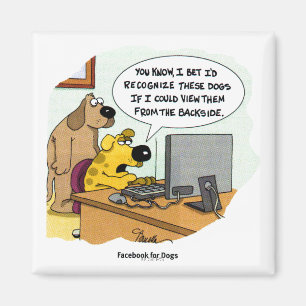 Facebook für Hunde Magnet