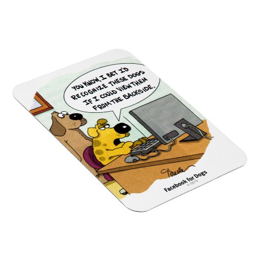 Facebook für Hunde Magnet (Rechte Seite)