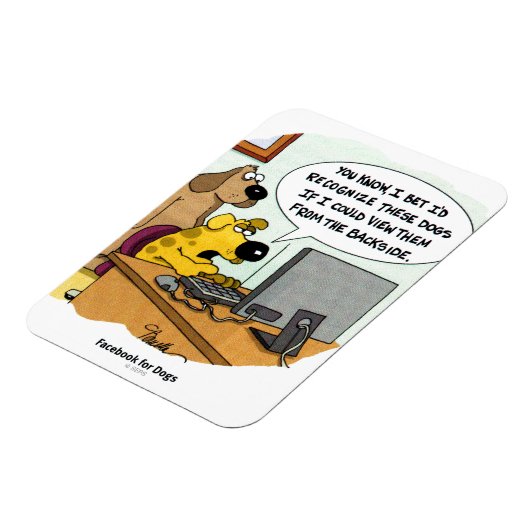 Facebook für Hunde Magnet (Linke Seite)