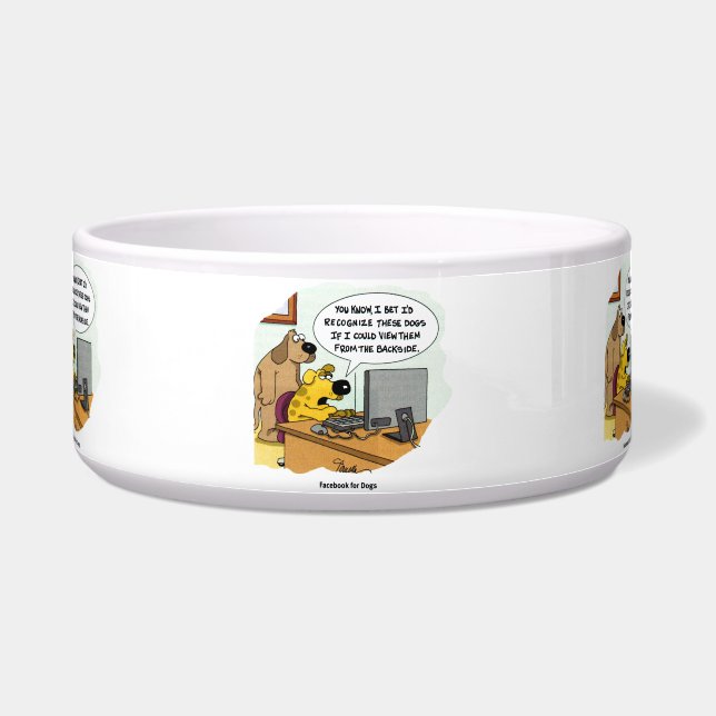 Facebook für Hunde Napf (Vorderseite)