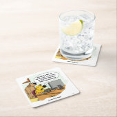 Facebook für Hunde Rechteckiger Pappuntersetzer (Vor Ort)