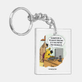 Facebook für Hunde Schlüsselanhänger (Vorderseite links)