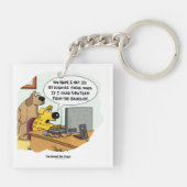 Facebook für Hunde Schlüsselanhänger (Rückseite)