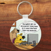 Facebook für Hunde Schlüsselanhänger (Vorderseite)