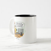 Facebook für Hunde Zweifarbige Tasse (Vorderseite Links)