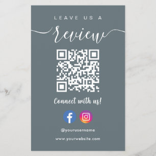 Facebook Instagram Qr Code Verlasse uns eine Marin Flyer