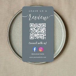 Facebook Instagram Qr Code Verlasse uns eine Marin Visitenkarte