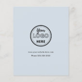 Facebook Instagram Tiktok QR Code Light Navy Flyer (Hinten)