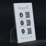 Facebook Instagram Tiktok QR Code Light Navy Fotoplatte<br><div class="desc">Facebook Instagram Tiktok,  QR Code,  trendy Light Navy Verbindung mit US Social Media</div>