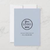 Facebook Instagram Tiktok QR Code Moderne Marine Einladung (Rückseite)