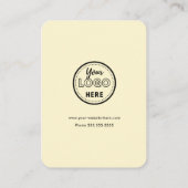 Facebook Instagram Tiktok QR Code Soft Groovy Visitenkarte (Rückseite)