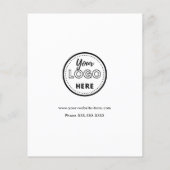 Facebook Instagram Tiktok QR Code Trendweiß Flyer (Hinten)