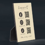 Facebook Instagram Tiktok QR Code Trendy Groovy Fotoplatte<br><div class="desc">Facebook Instagram Tiktok,  QR-Code,  Trendy Groovy Verbindung mit unseren sozialen Medien</div>