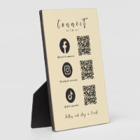 Facebook Instagram Tiktok QR Code Trendy Groovy