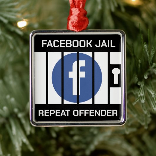 FACEBOOK JAIR REPEAT OFFENDER ORNAMENT AUS METALL (Baum)