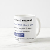 Facebook-Jesus Kaffeetasse (VorderseiteRechts)